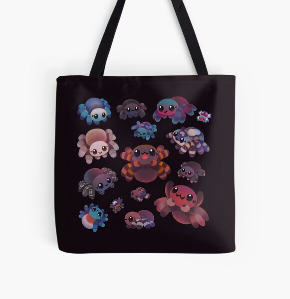 Tarantulas - dark All Over Print Tote Bag