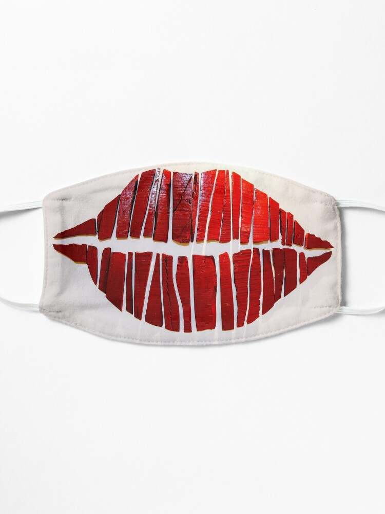 Red Lips Torn Paper In Lip Shape Mask For Sale By Cgroenewald Redbubble 2080