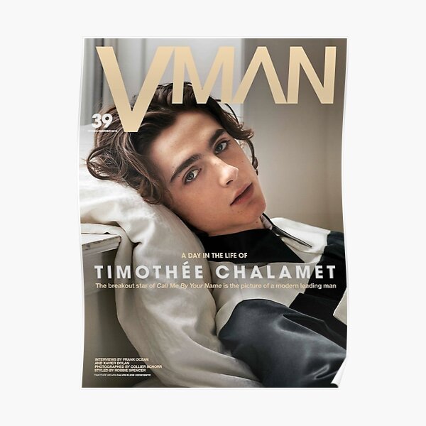 Affiche Timothée Chalamet Vman Poster