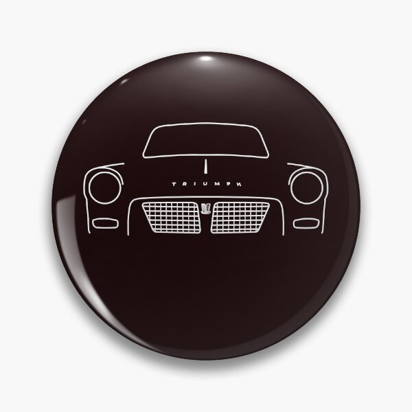 Item preview, Triumph Herald classic car outline graphic (white) designed and sold by soitwouldseem.