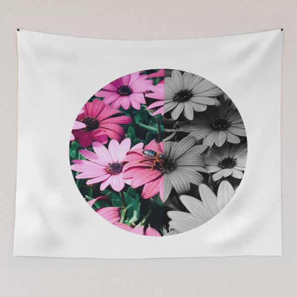Item preview, Pink flowers with cute bee designed and sold by Achmarry.