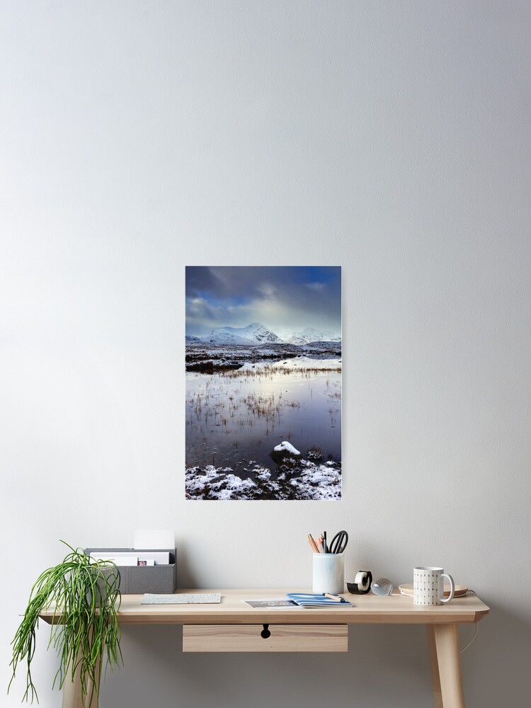 Imagen 2 de 3, Póster con la obra Snowy Morning (River Ba), diseñada y vendida por bitm2007.