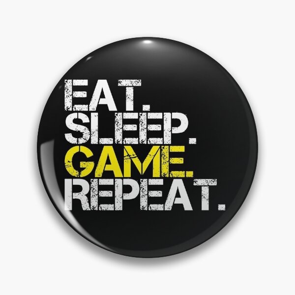 Item preview, Eat Sleep Game Repeat Funny Gamer Timetable Humorous  designed and sold by alenaz.