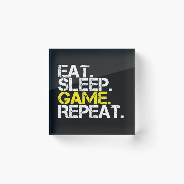 Item preview, Eat Sleep Game Repeat Funny Gamer Timetable Humorous  designed and sold by alenaz.