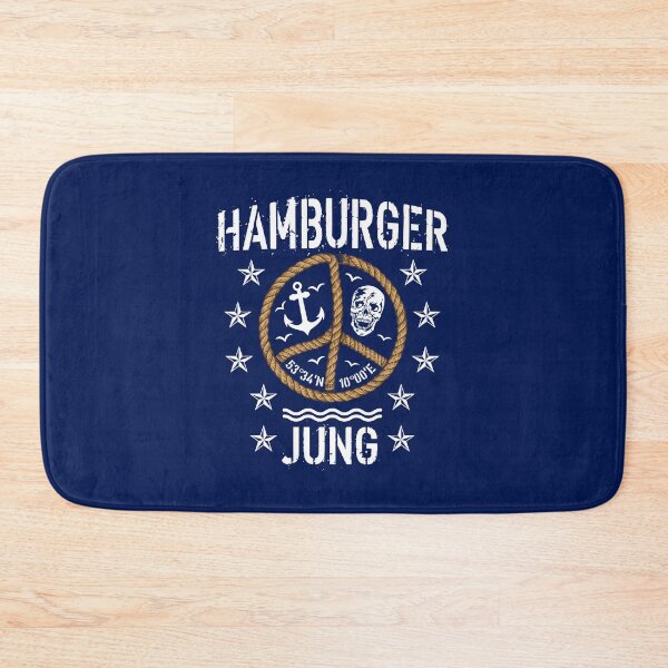 Item preview, 98 Hamburger Jung Anker Peace Sign Hamburg Coordinates Skull Maritim designed and sold by Margarita-Art.