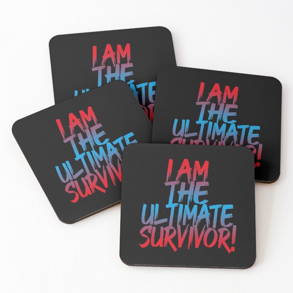 Item preview, I Am The Ultimate Survivor (Motivational Quote • Red Blue) designed and sold by SassyClassyMe.
