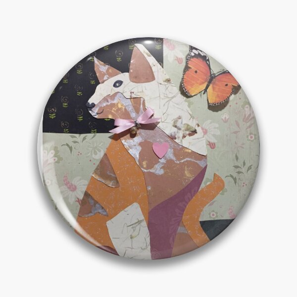 Item preview, Pretty Collage Cat and butterfly  designed and sold by Laura Crean.