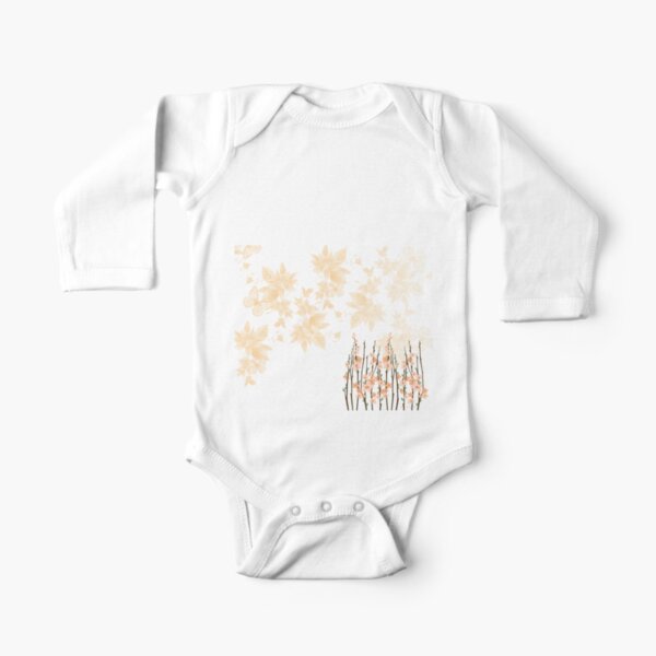 Flowers in paradise Long Sleeve Baby One-Piece
