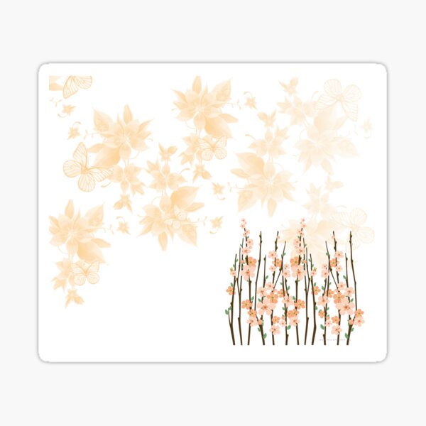 Flowers in paradise Sticker