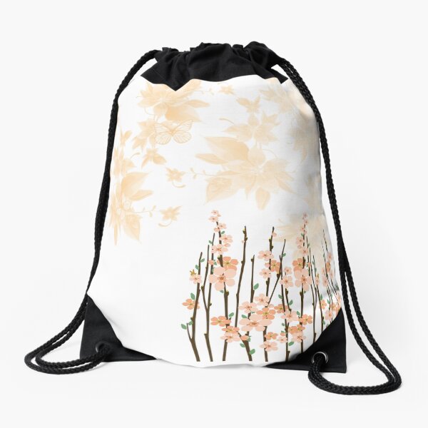 Flowers in paradise Drawstring Bag