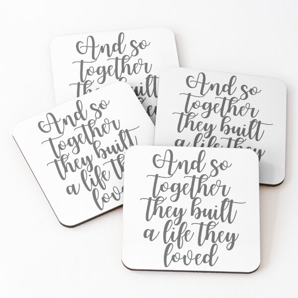 Item preview,  And So Together They Built a Life They Loved - Calligraphy Quote designed and sold by Laura Dawson.