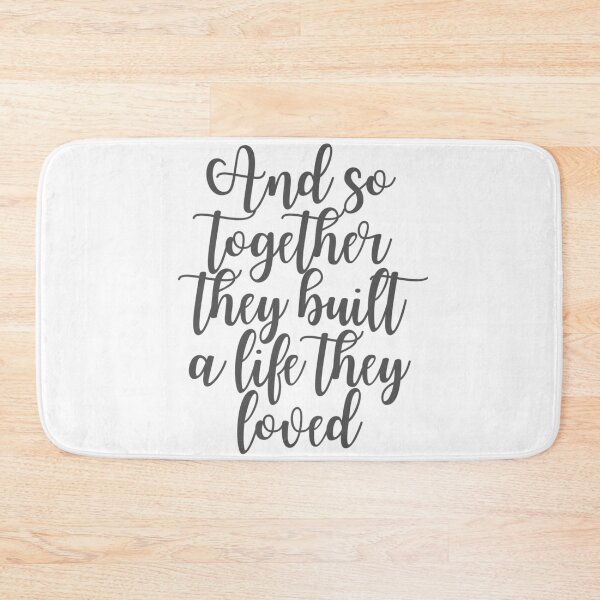 Item preview,  And So Together They Built a Life They Loved - Calligraphy Quote designed and sold by Laura Dawson.