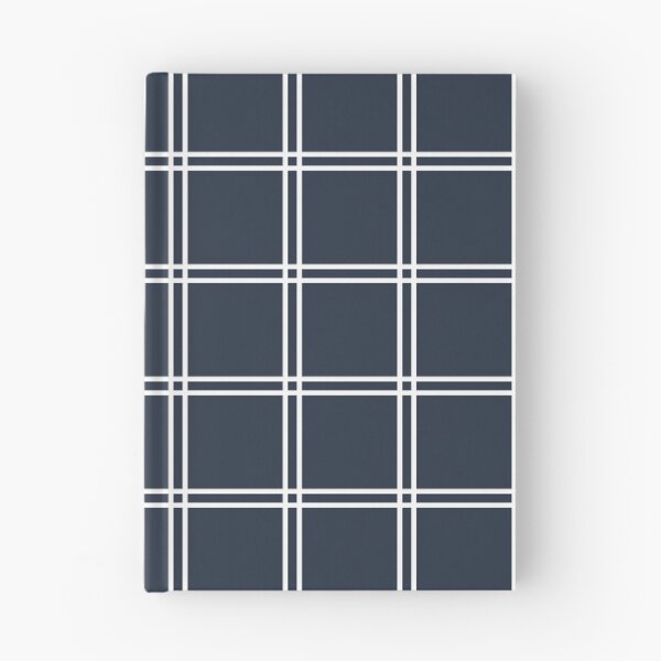 Item preview, Minimalist Tartan Plaid White OnNavy Blue designed and sold by hellcom.