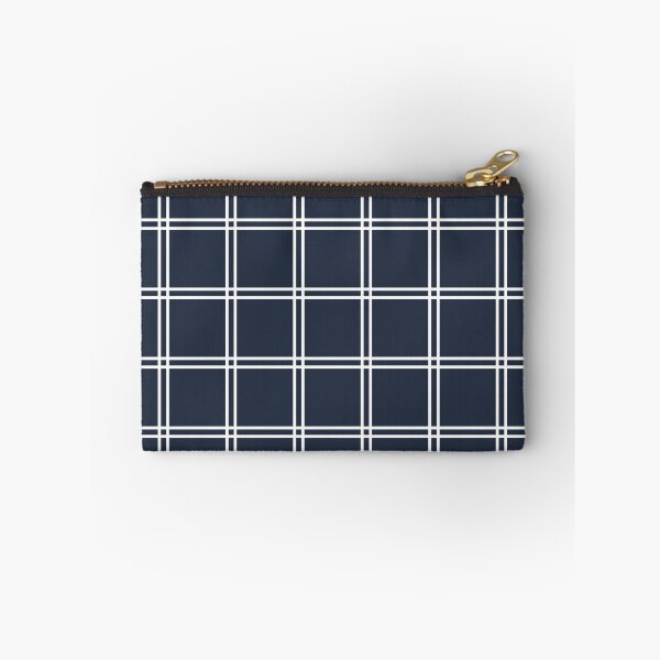 Item preview,  Minimalist Tartan Plaid White OnNavy Blue  designed and sold by hellcom.