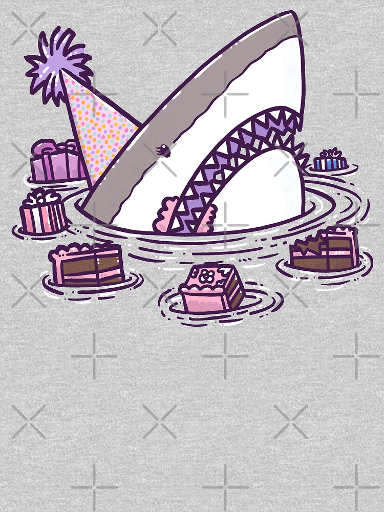 Thumbnail 7 of 7, Classic T-Shirt, Birthday Princess Shark II designed and sold by nickv47.