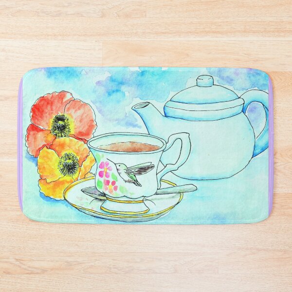 Item preview, Time for tea Watercolour Painting designed and sold by Art by Kirsten Sneath.