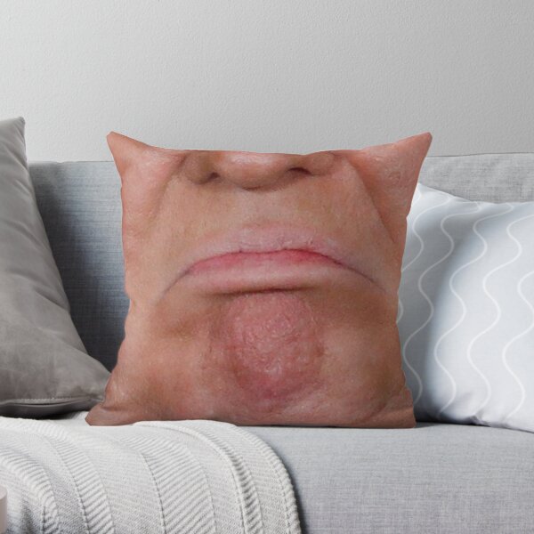 Donald Trump Face Mask Throw Pillow