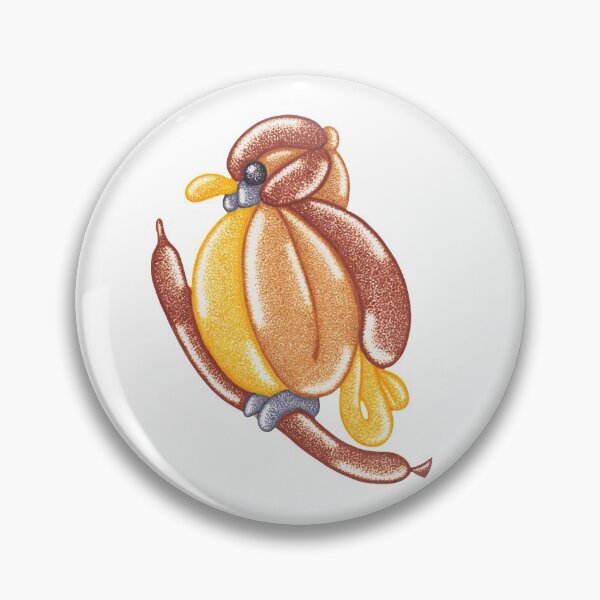 Item preview, Robin bird pointillism painting balloon twisting designed and sold by MitoP.