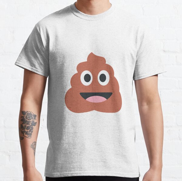 Souriant tas d'Emoji merde T-shirt classique
