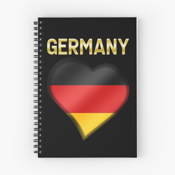 Item preview, Germany - German Flag Heart & Text - Metallic designed and sold by Graphix.