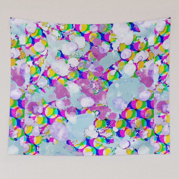 Item preview, Dots and ink stains, sweet fuchsia purple and pink ton, joyful patterns designed and sold by artxphi.