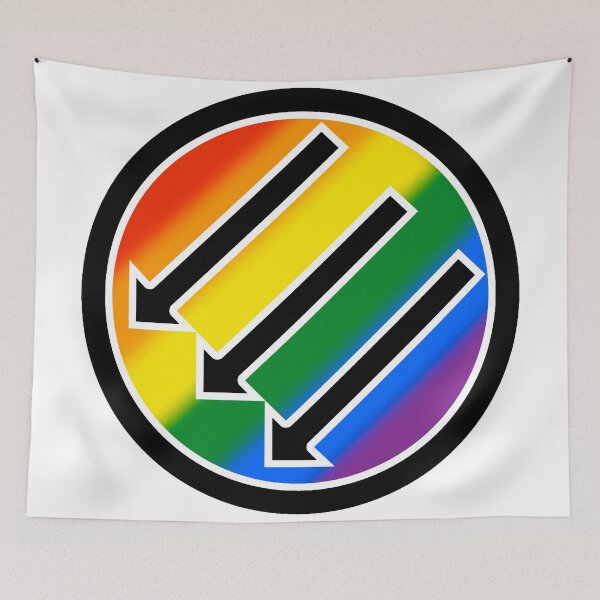 Item preview, 3 Arrows Antifa LGBT designed and sold by AntifaShop.