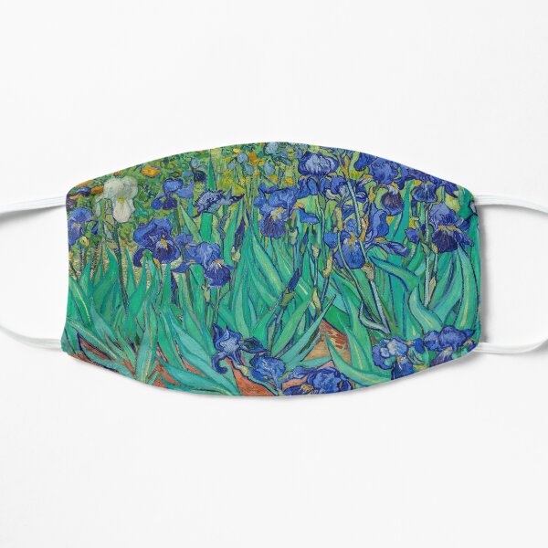 Irises by Vincent Van Gogh Flat Mask