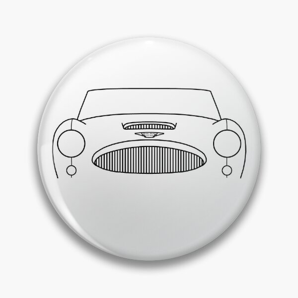 Item preview, Austin-Healey 3000 classic car outline graphic (black) designed and sold by soitwouldseem.