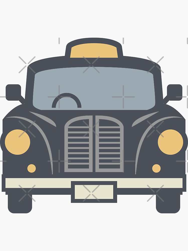 "Taxi Cab" Sticker by studio838 Redbubble