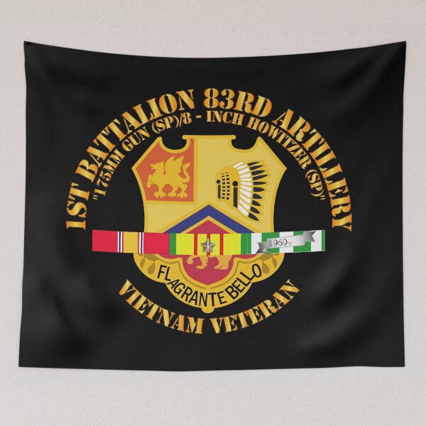 Item preview, Army - 1st Bn 83rd Artillery - Vietnam Veteran w SVC designed and sold by Military Insignia Products.