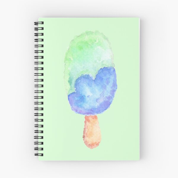 Item preview, blue and green watercolor ice pop designed and sold by dodidoodles.