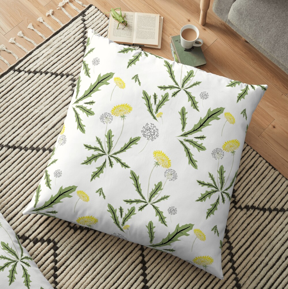 Dandelion Dance Floor Pillow