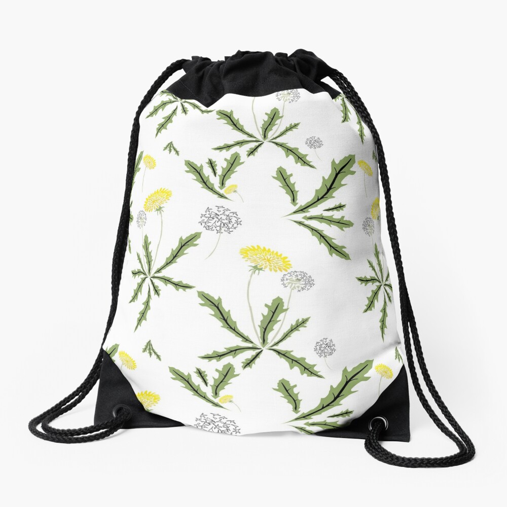 Dandelion Dance Drawstring Bag