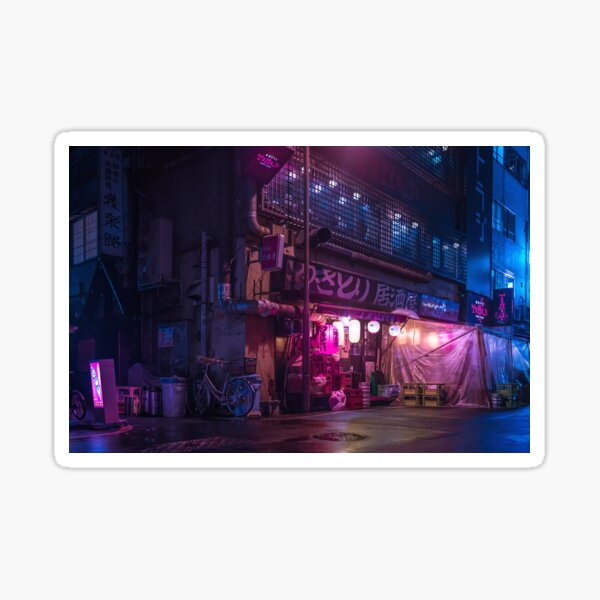 Tokyo Retro Future Vibes retrowave synthwave vibe Sticker