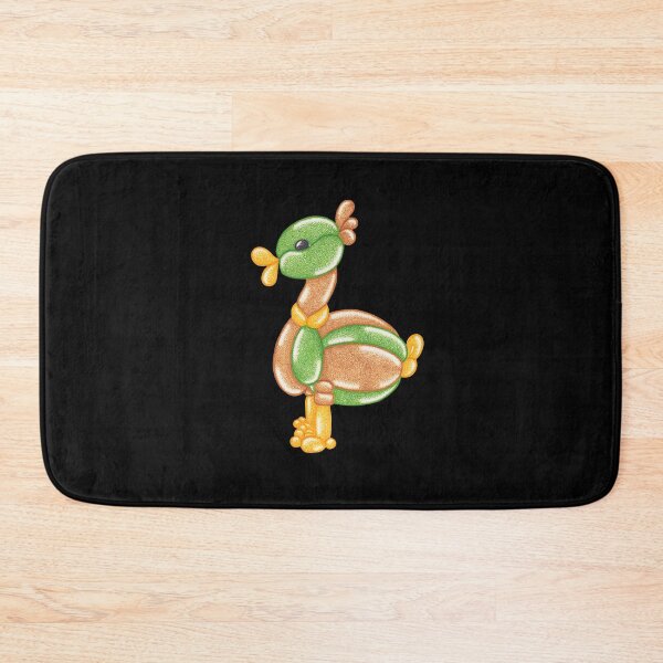 Item preview, Duck balloon animal twisting pointillism painting designed and sold by MitoP.