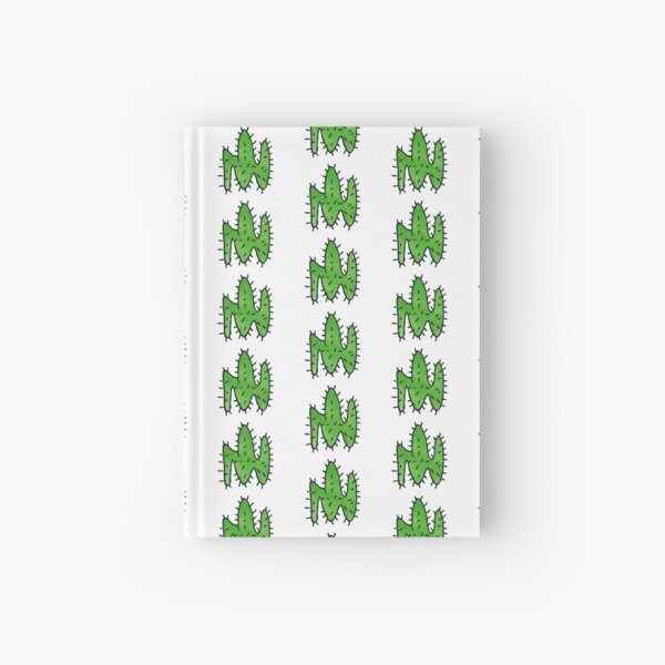 Green cactus Hardcover Journal