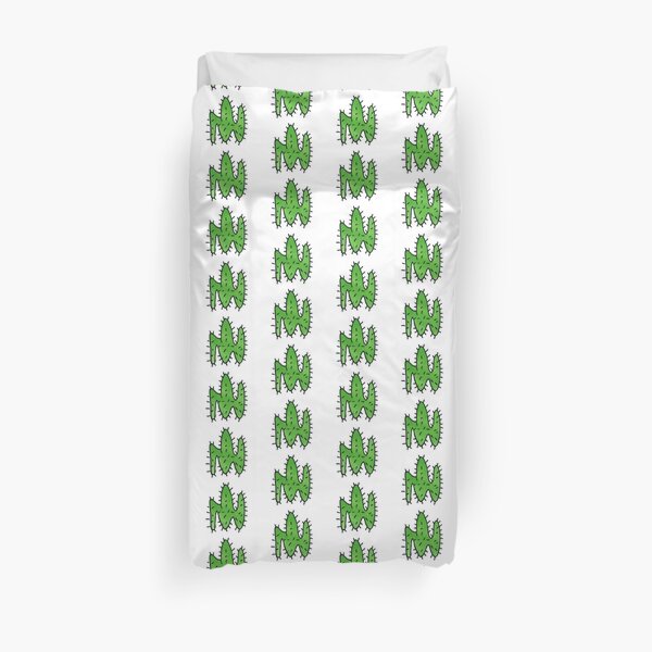 Green cactus Duvet Cover
