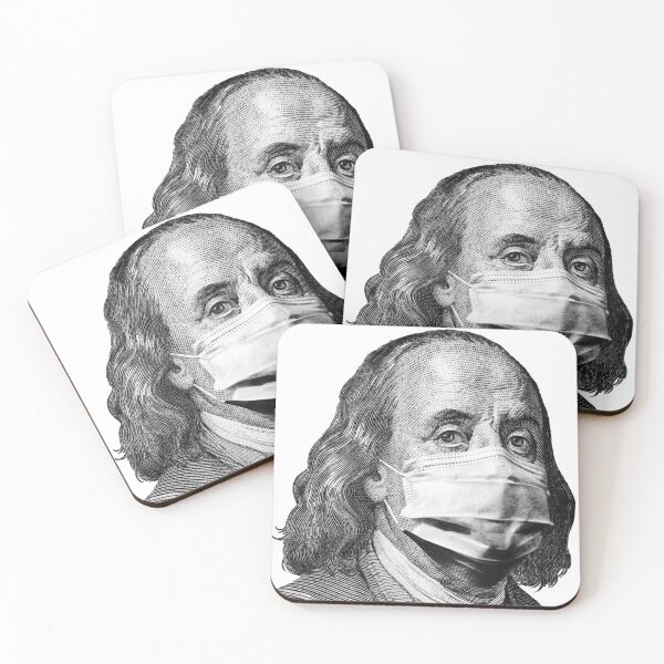 Item preview, One Hundred Dollar Bill With Medical Face Mask on Benjamin Franklin designed and sold by Eli Printberg.