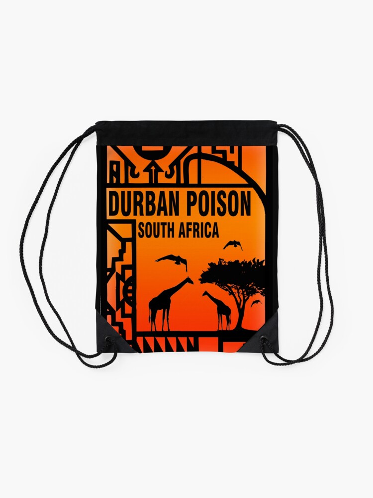 "Weed durban Poison South africa Gifts" Drawstring Bag for Sale by
