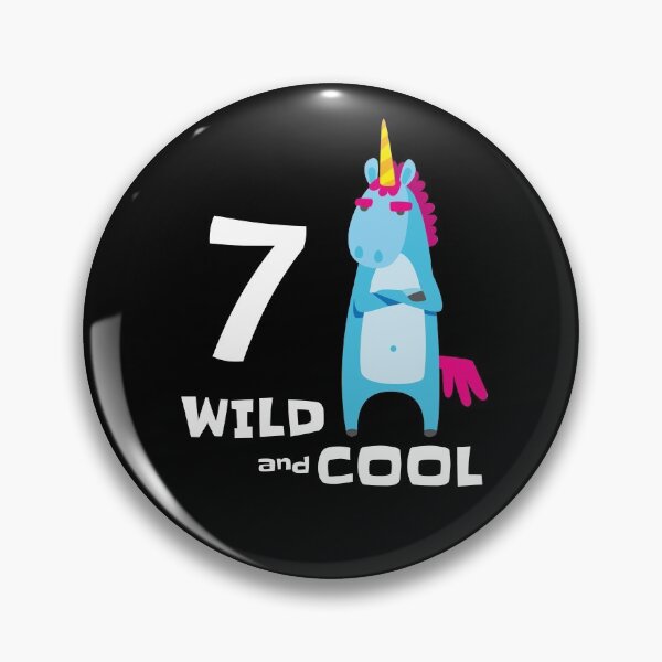 Item preview, 7th Birthday Boy Gift Wild & Cool 7 Year Old Unicorn Bday Party Gift For A Boy Of Age 7 designed and sold by FunnySunny T-Shirts.