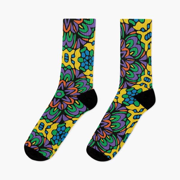 Item preview, Bright Bold Retro Floral Garden designed and sold by Mia Harper Design.