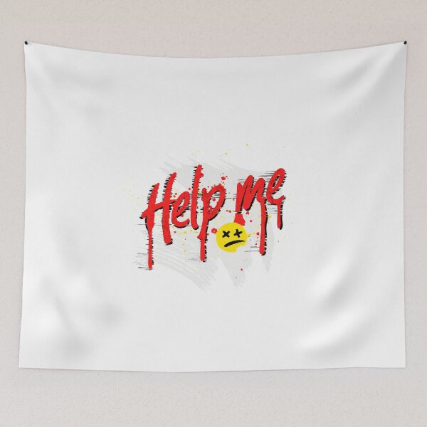Item preview, Copy of Help me | sad smile | graffiti | urban style designed and sold by Svinil.