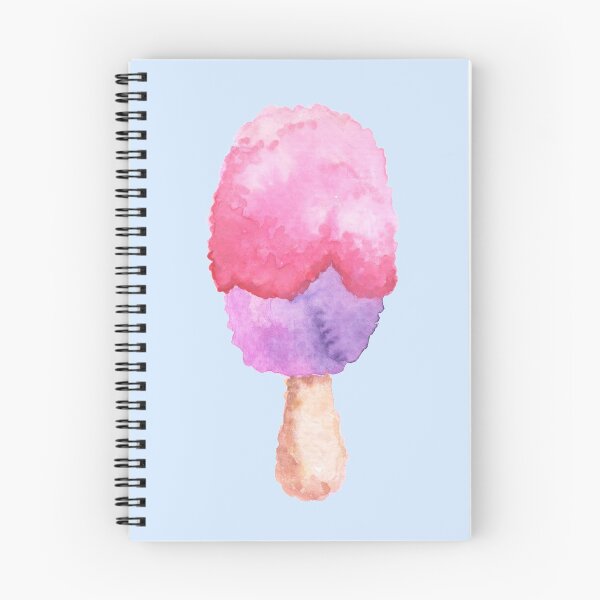Item preview, watercolor pink and purple ice pop designed and sold by dodidoodles.