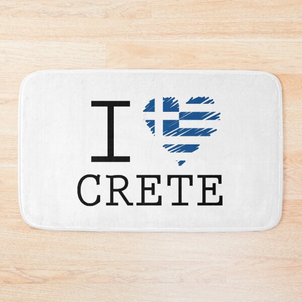 Item preview, I Love Crete with Greek Flag designed and sold by allincrete.