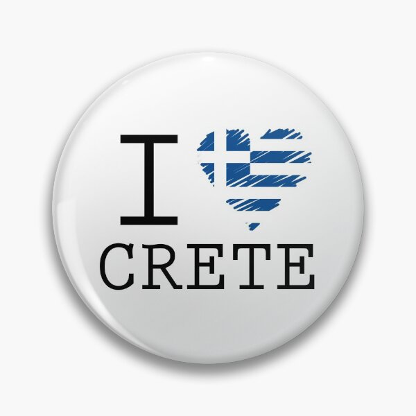 Item preview, I Love Crete with Greek Flag designed and sold by allincrete.