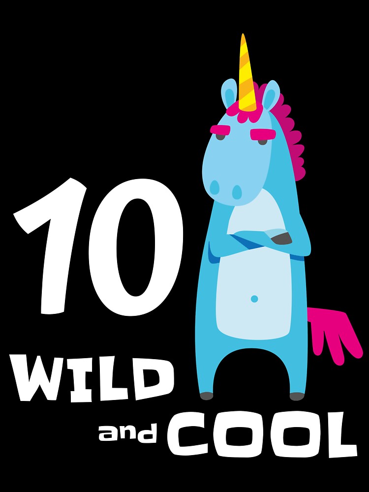 T Shirt Enfant 10e Anniversaire ay Garcon Licorne Tenue 10 Ans Cadeau D Anniversaire Pour Un Garcon De Dix Ans Par Stella1 Redbubble