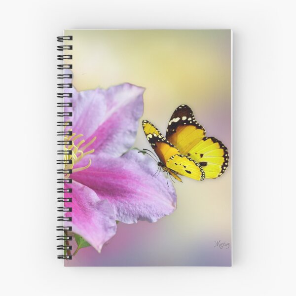 Item preview, Butterfly on Clematis designed and sold by MoragBates.