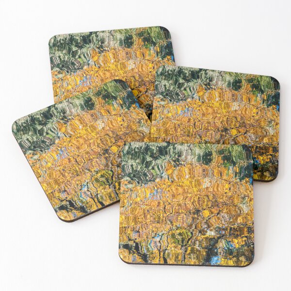 Item preview, Reflections of leaves on a pond designed and sold by Marie Boucher.