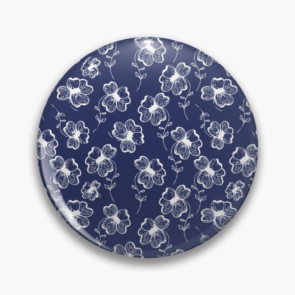 True Blue Pretty Pansy Pin
