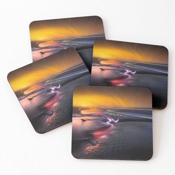 Item preview, Impressionistic take on the Loughor estuary designed and sold by Leighton Collins.